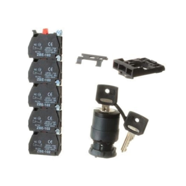Switch Kit-3 Pos Key Incl Base W/5 N.C. Contacts (122515GT)